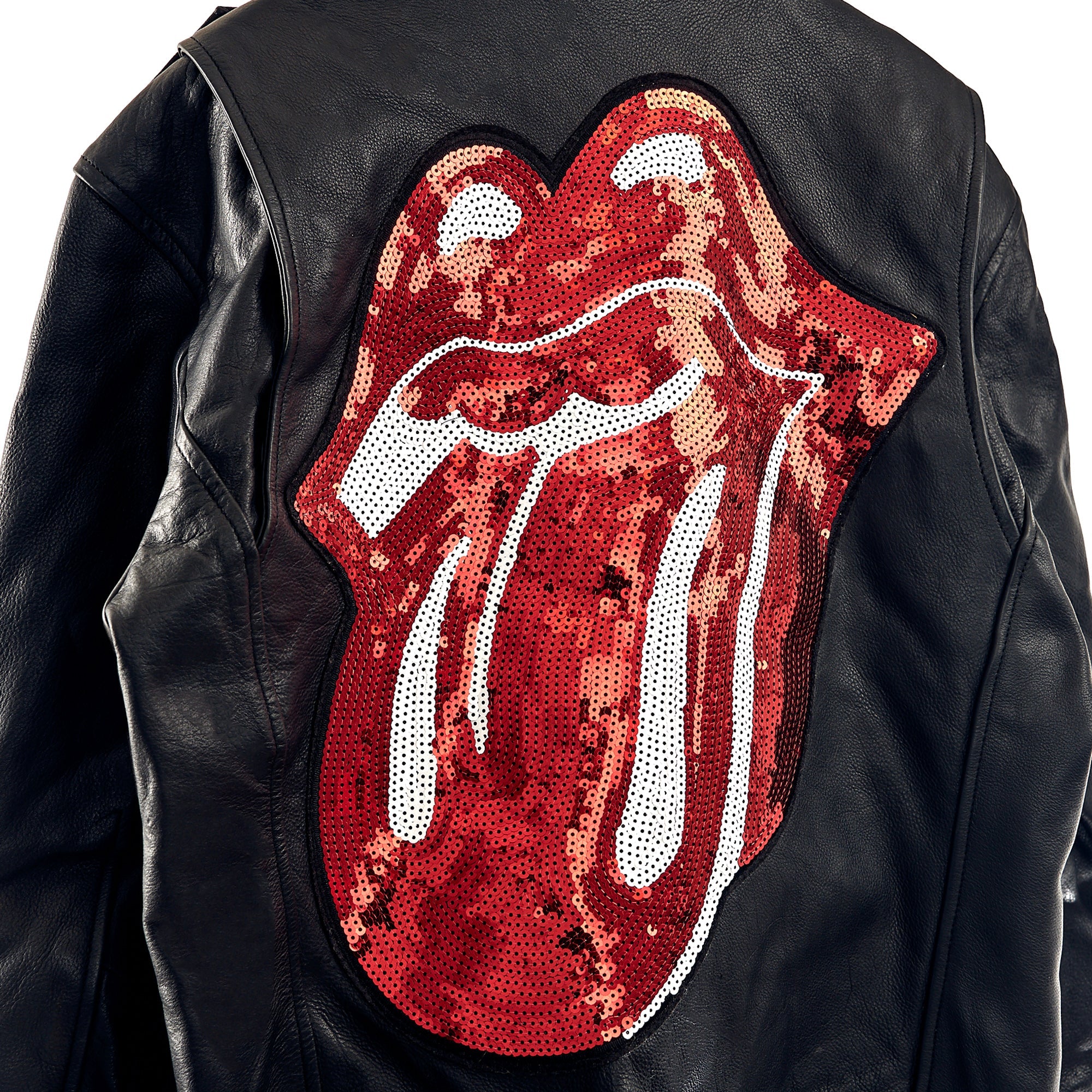 Leather Sequin Applique Jacket - RS No. 9 Carnaby St. Leather Sequin Applique Jacket - RS No. 9 Carnaby St.