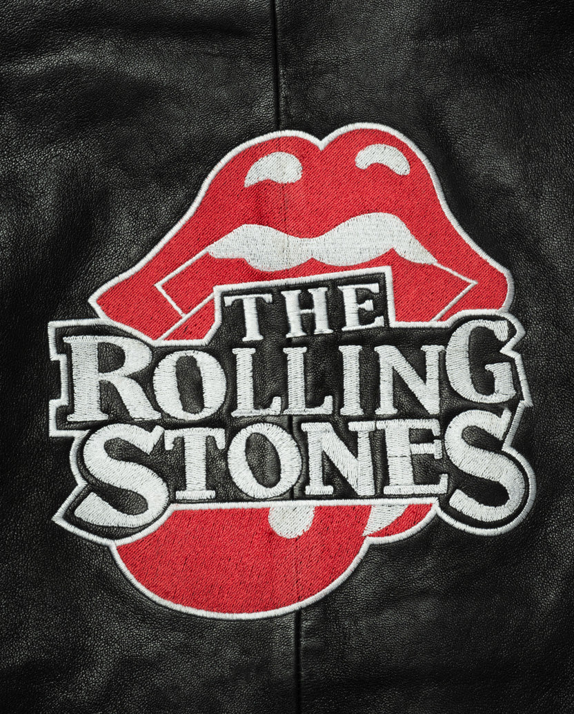 JFK Stadium Rolling Stones Leather Jacket Back Detail