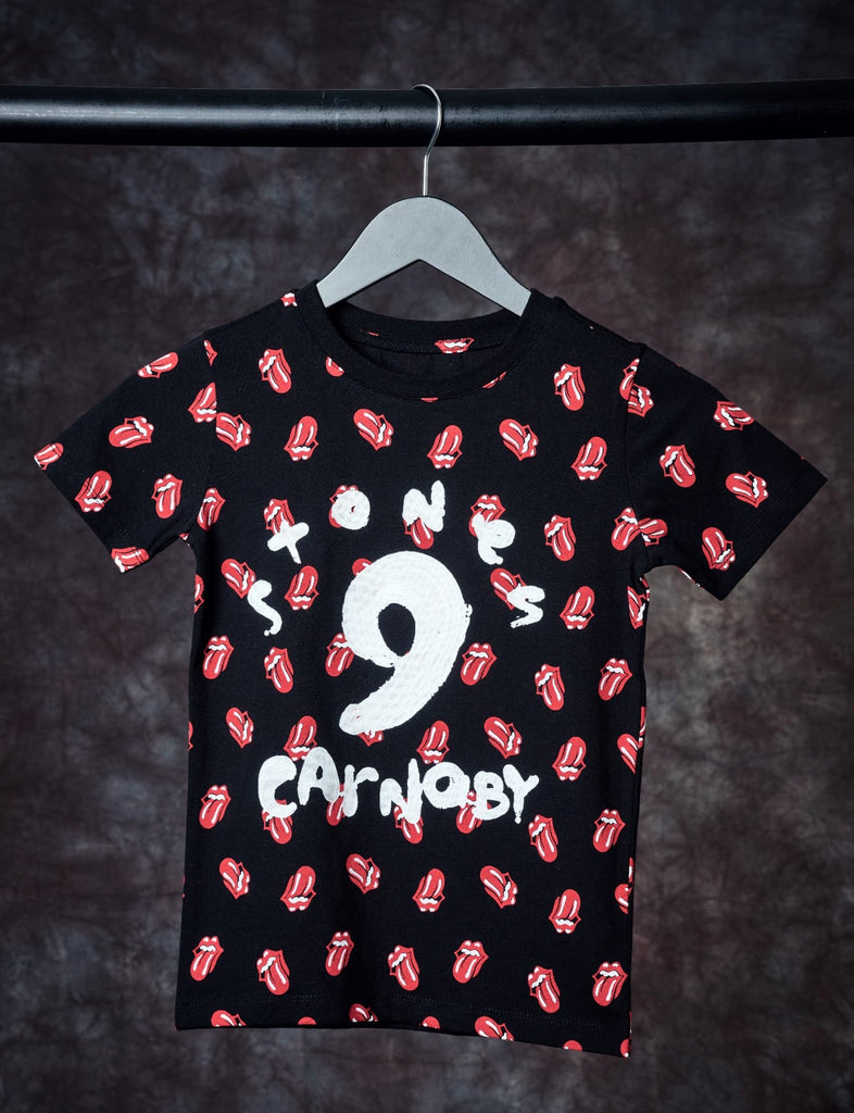 No9 Kids All Over Print Paint T-Shirt Front