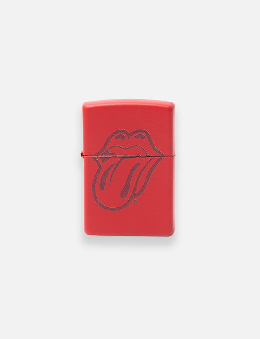 Stones Red Zippo Tongue Lighter Closed