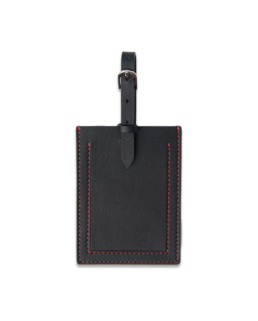RS No. 9 LEATHER LUGGAGE TAG BACK