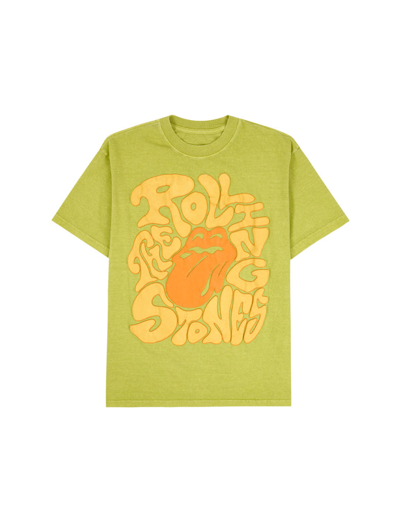 T-SHIRT WITH LABEL PRINT - Yellow