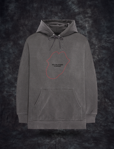 No. 9 Tongue Outline Embroidered Hoodie