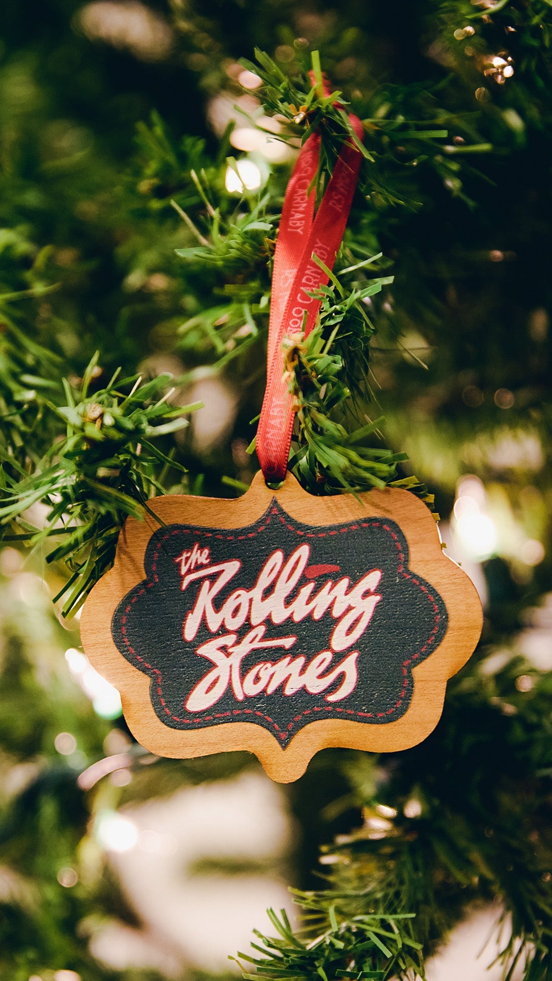 Rolling Stones Wooden Ornament