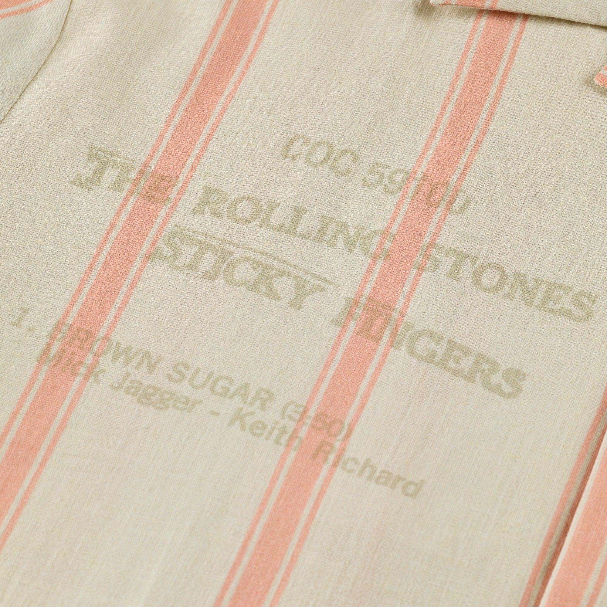 Sticky Fingers Striped Linen Short Sleeve Shirt Detail 2