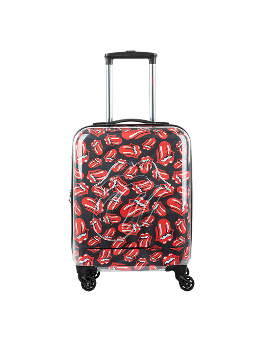 AOP CLASSIC LOGO CLEAR COATED CARRY ON LUGGAGE SUITCASE - IMG 1